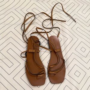 A.EMERY Leather Wrap Sandals
